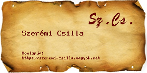 Szerémi Csilla névjegykártya